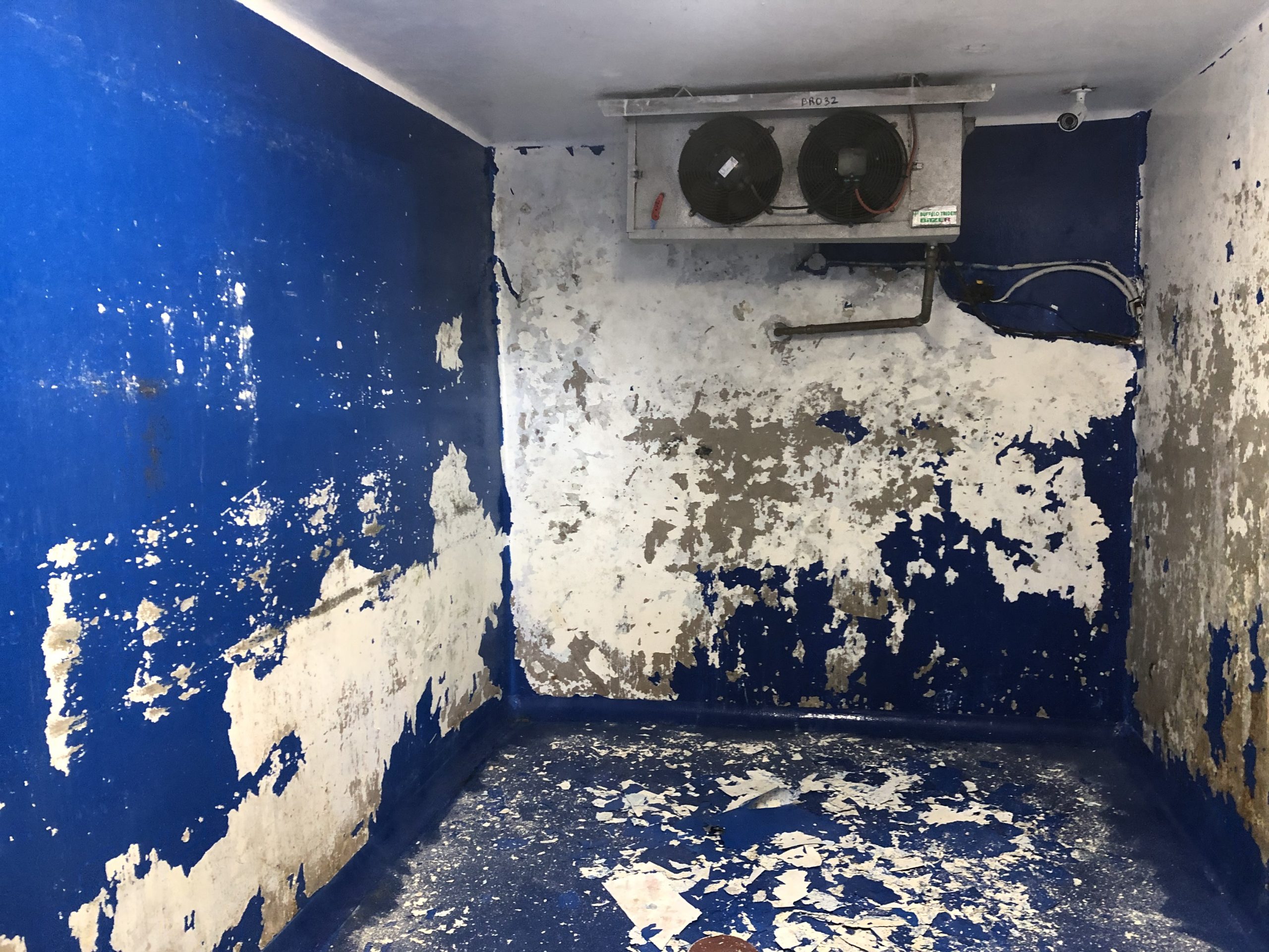 Coolroom refurbishment before
